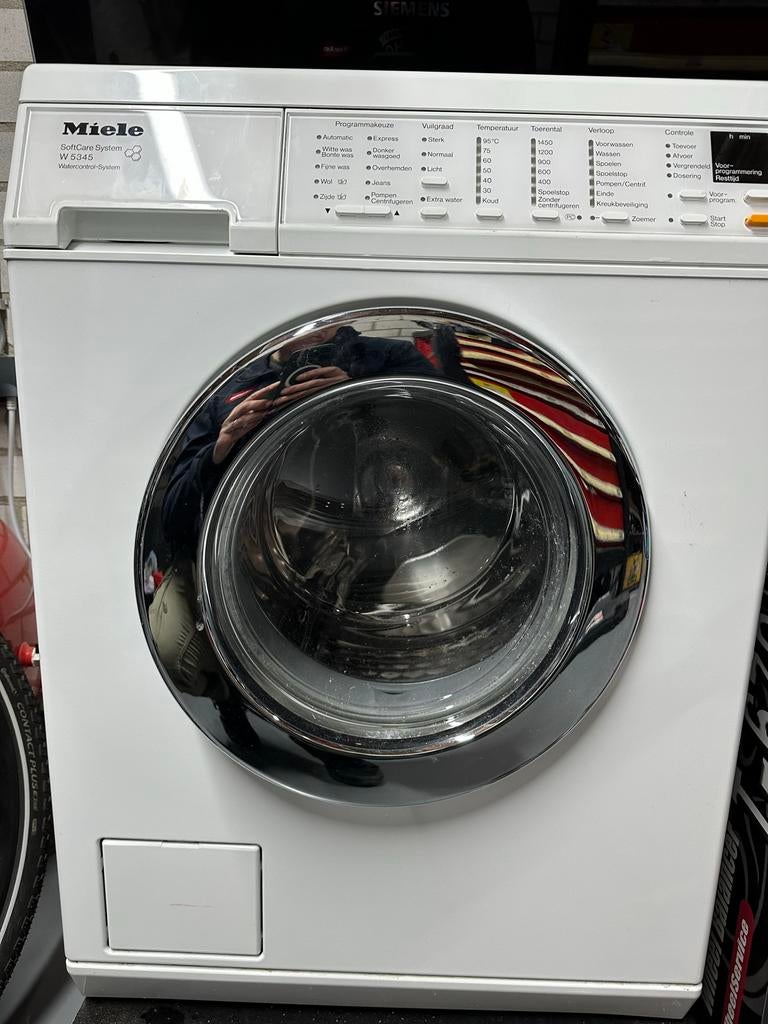 Miele W5345 SoftCare System Wasmachine, Witgoed en Apparatuur, Wasmachines, Ophalen, Gebruikt, Voorlader, Wolwasprogramma