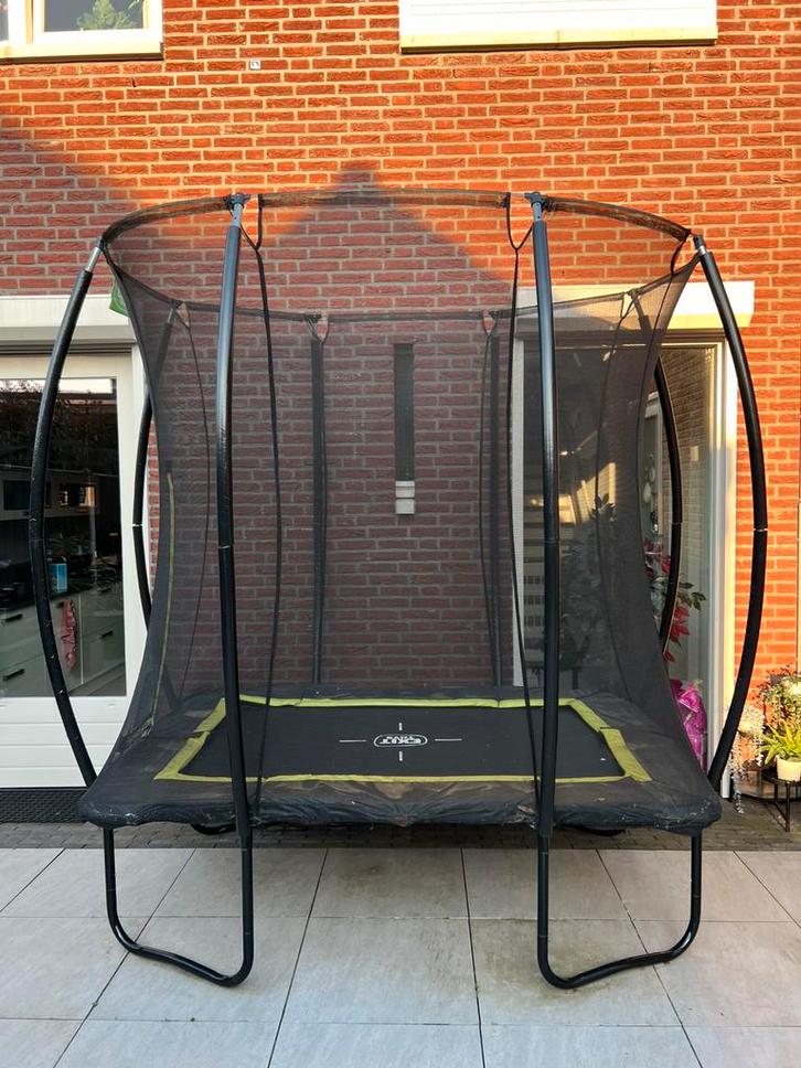 EXIT Silhouette trampoline 214x153 cm incl. veiligheidsnet, Kinderen en Baby's, Speelgoed | Buiten | Trampolines, Gebruikt, Ophalen