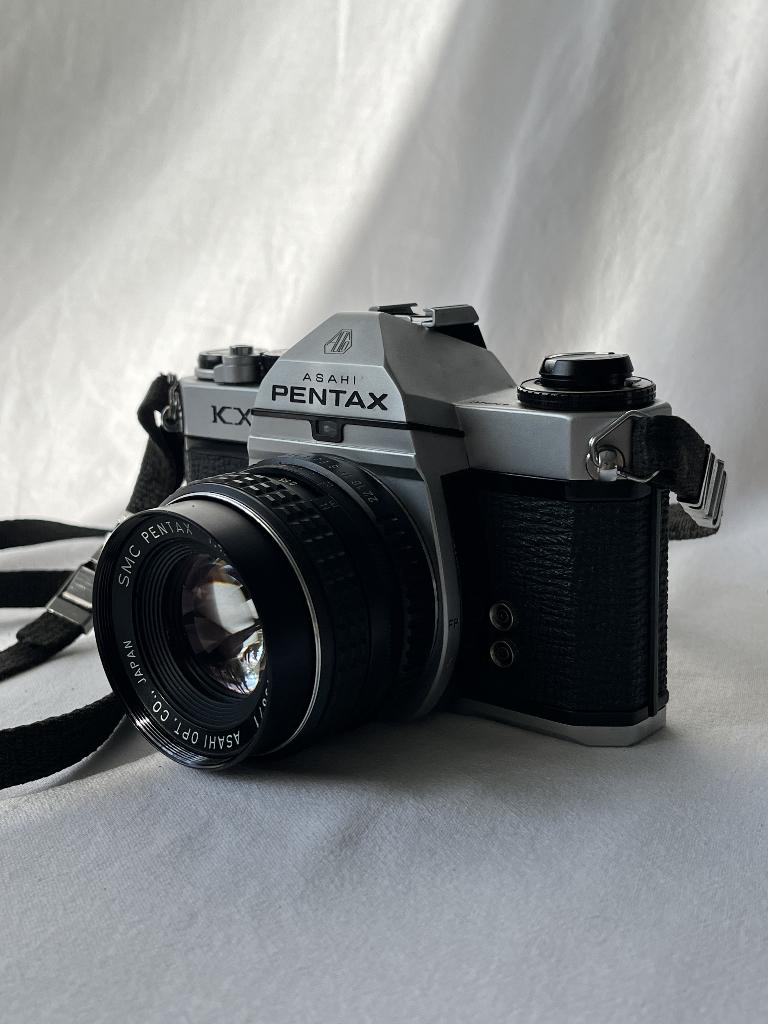 Asahi Pentax KX 35mm + 55mm f1.8 lens, Ophalen of Verzenden, Gebruikt, Spiegelreflex, Pentax