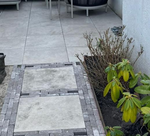 22 Keramische tegels 60x60x4, Tuin en Terras, Tegels en Klinkers, Ophalen of Verzenden, Zo goed als nieuw, Keramiek, Terrastegels