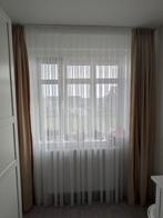 Witte gordijn incl verduisterende gordijn 260 lang 246 breed, 200 cm of meer, Wit, Ophalen of Verzenden, Zo goed als nieuw