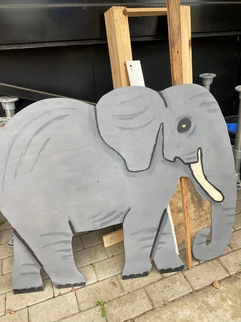 Grote set straatversiering dieren (safari/jungle thema), Ophalen, Gebruikt