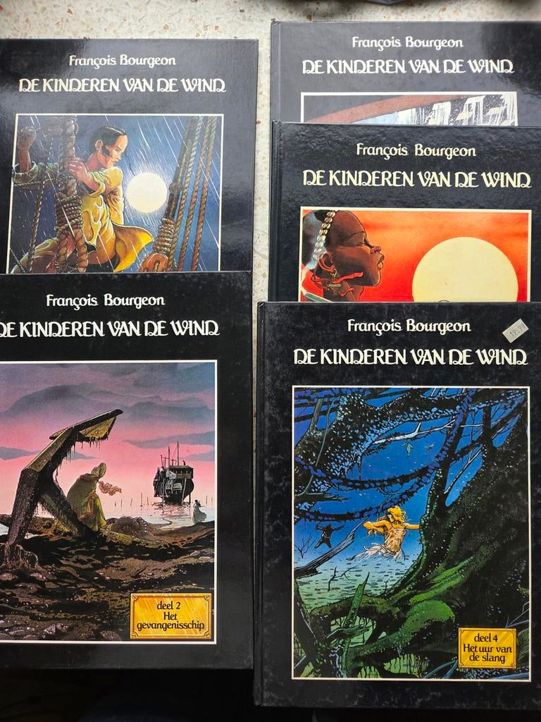 de kinderen van de wind 1 t/m 5, Complete serie of reeks, Verzenden, Zo goed als nieuw, Bourgeon