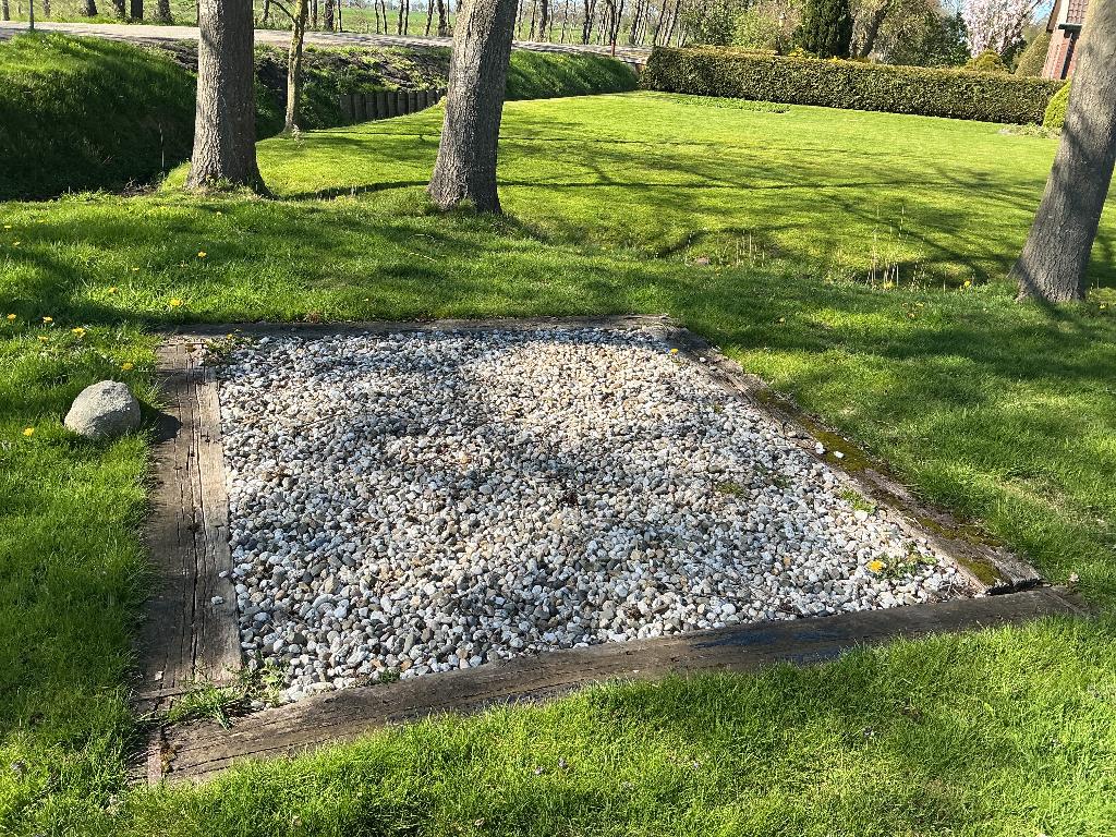 Grind, lichtgekleurd en wit, Tuin en Terras, Ophalen, Gebruikt, Wit, Grind