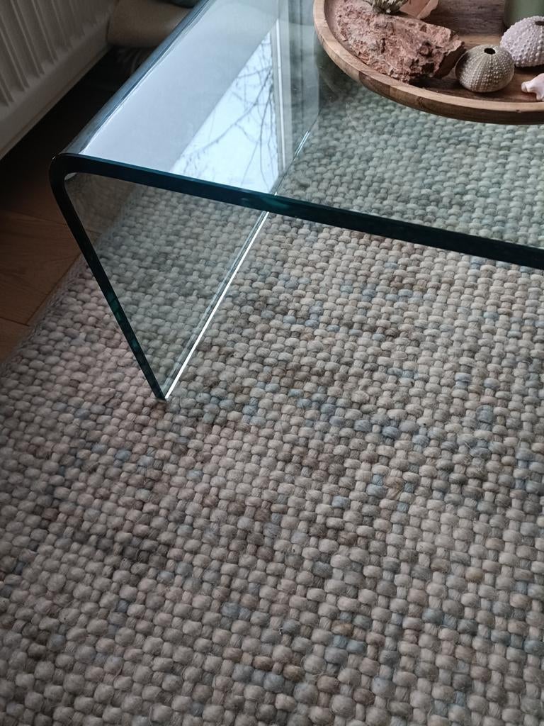 Fiam Ponte salontafel glas, Ophalen, 100 tot 150 cm, 50 tot 100 cm, Minder dan 50 cm