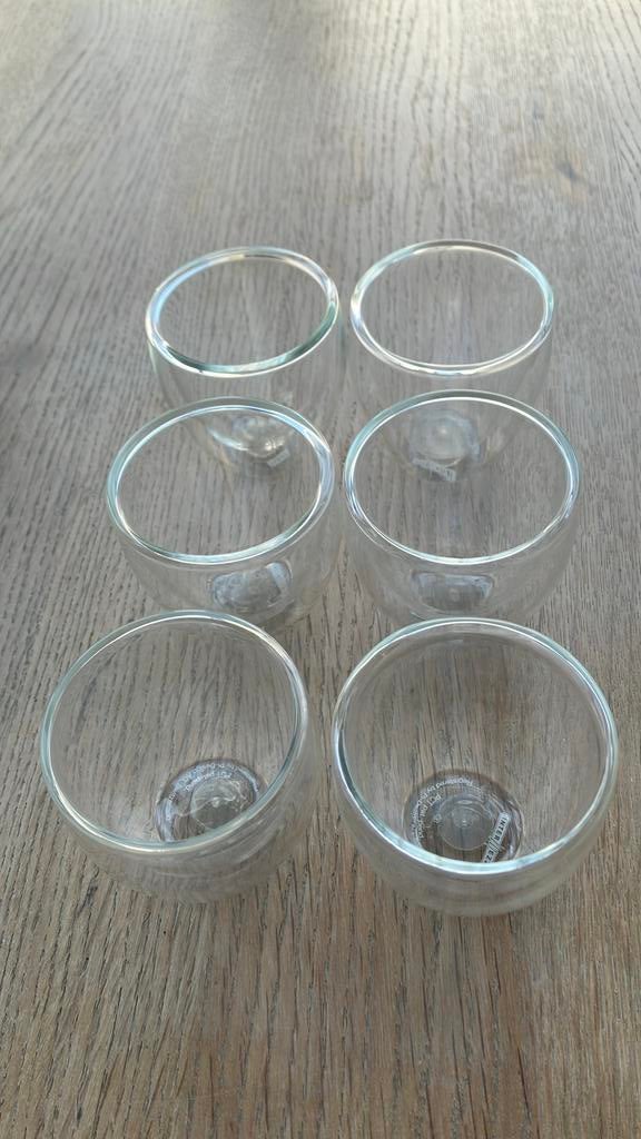 Dubbelwandige espresso kopjes Intermezzo, Huis en Inrichting, Keuken | Servies, Ophalen of Verzenden, Overige stijlen, Kop(pen) en/of Schotel(s)