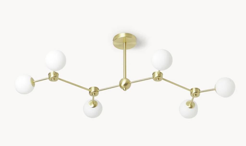 Westwing plafond lamp Aurelia goudkleurig / messing, Huis en Inrichting, Ophalen, Zo goed als nieuw, Metaal