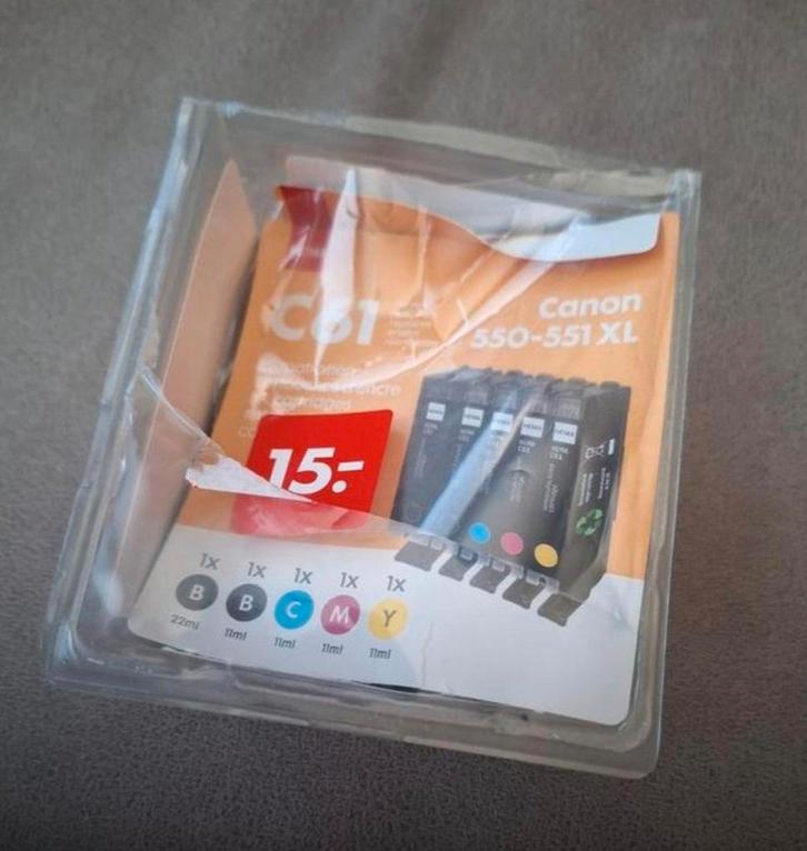 Canon 550-551 XL cartridges (geopend, ongebruikt), Computers en Software, Printerbenodigdheden, Nieuw, Cartridge, Ophalen of Verzenden