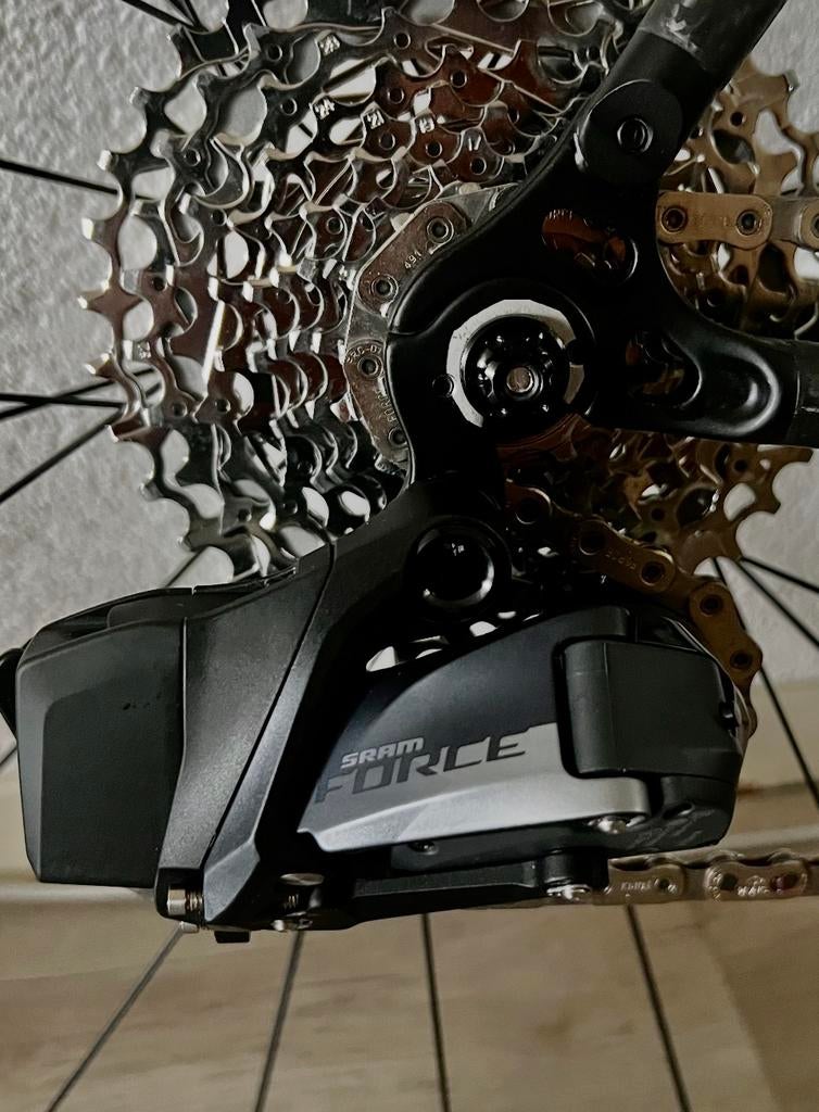 SRAM Force eTap AXS 1x12 + Quarq powermeter – complete set, Overige merken, Carbon, Ophalen of Verzenden, Zo goed als nieuw