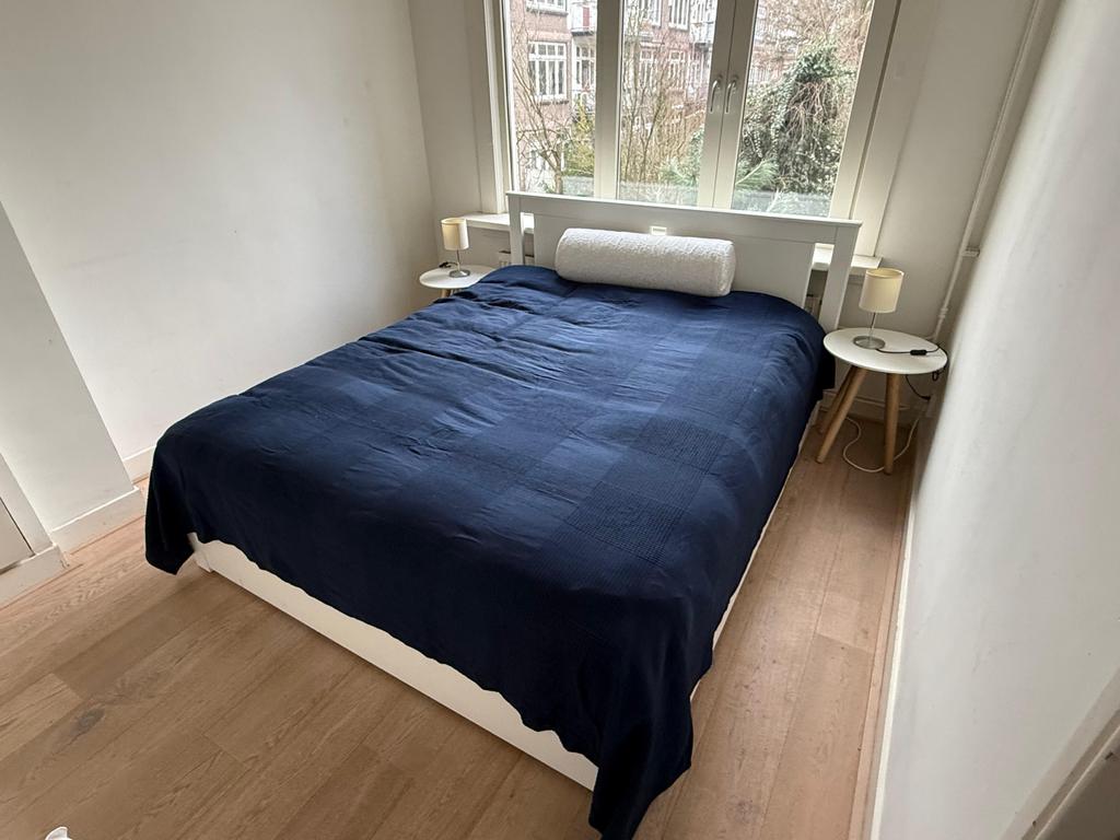 IKEA Songesand Tweepersoonsbed 160x200 - inclusied matras, Ophalen, Gebruikt, Wit, Tweepersoons