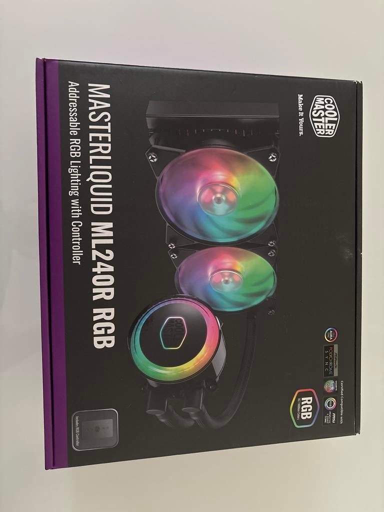 Cooler Master MasterLiquid ML240R RGB waterkoeling, Computers en Software, Computerkoelers, Gebruikt, Waterkoeling, Ophalen of Verzenden