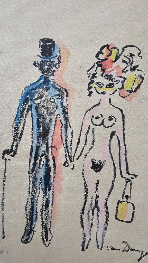 2 Werken van Kees van Dongen, Antiek en Kunst, Kunst | Schilderijen | Klassiek, Ophalen