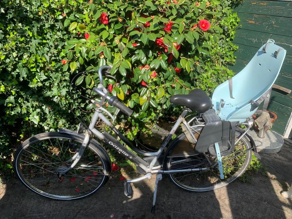 Gazelle Esprit damesfiets met kinderzitje, Ophalen, Gebruikt, Gazelle, Versnellingen
