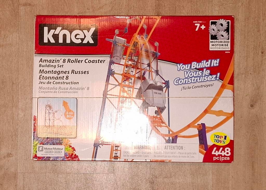K'nex Amazin' 8 Roller Coaster Bouwset, Ophalen of Verzenden, K'nex