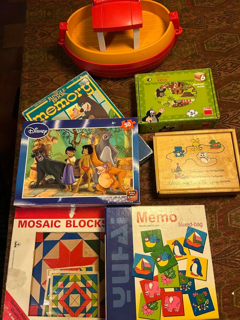 Spellen, puzzels, speelgoed, 8 stuks, voor 3+ tot 6+ jaar., Ophalen of Verzenden, Zo goed als nieuw