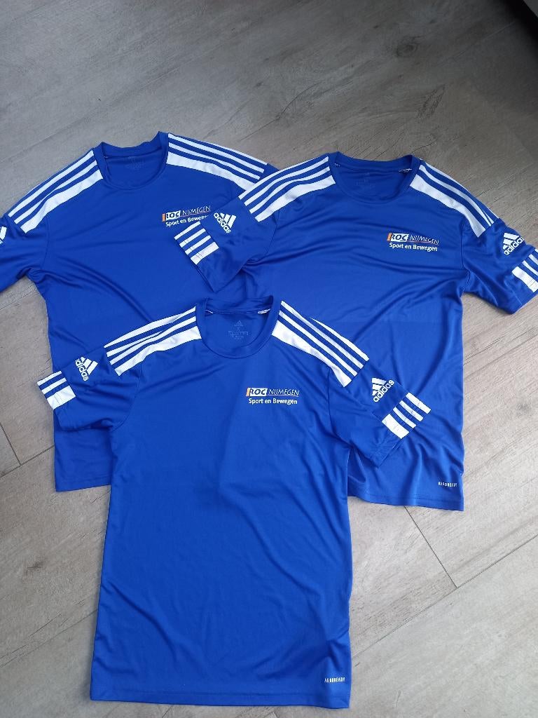 SPORTSHIRTS BLAUW, Ophalen of Verzenden, Zo goed als nieuw, Adidas, Algemeen