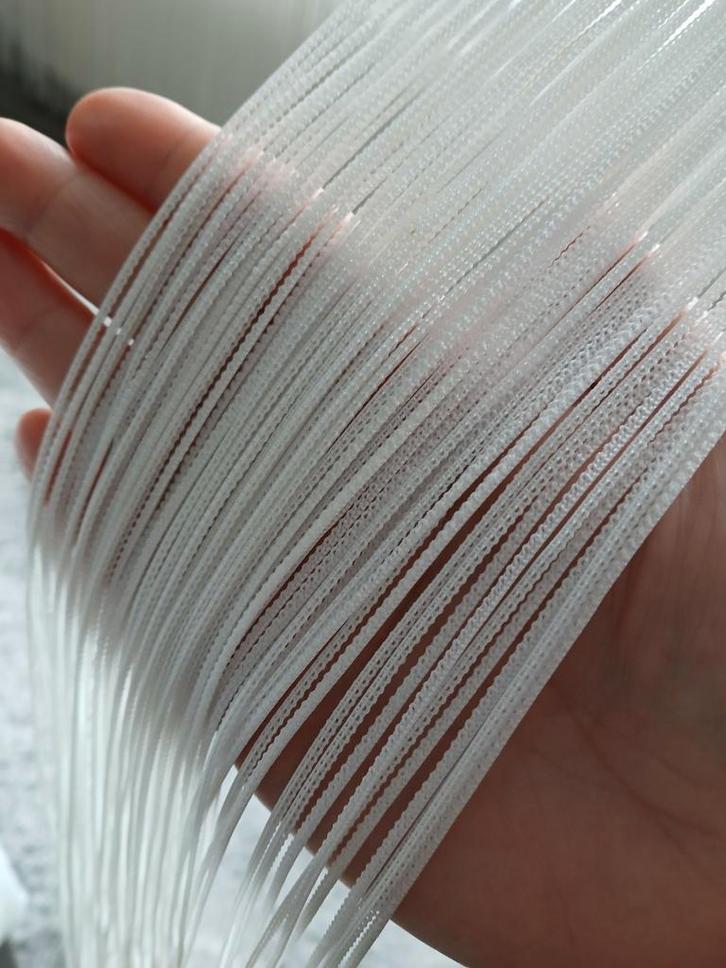 Touwtjes vitrage, Huis en Inrichting, Stoffering | Gordijnen en Lamellen, Nieuw, 200 cm of meer, 200 cm of meer, Wit, Ophalen of Verzenden