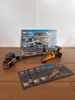 Lego City 60151 Dragster Transporter - Compleet, Ophalen of Verzenden, Zo goed als nieuw, Complete set, Lego