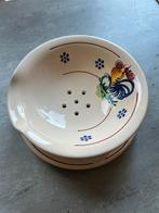 Italiaans brocante fruit set, schaal en bord, porselein, Antiek en Kunst, Ophalen of Verzenden