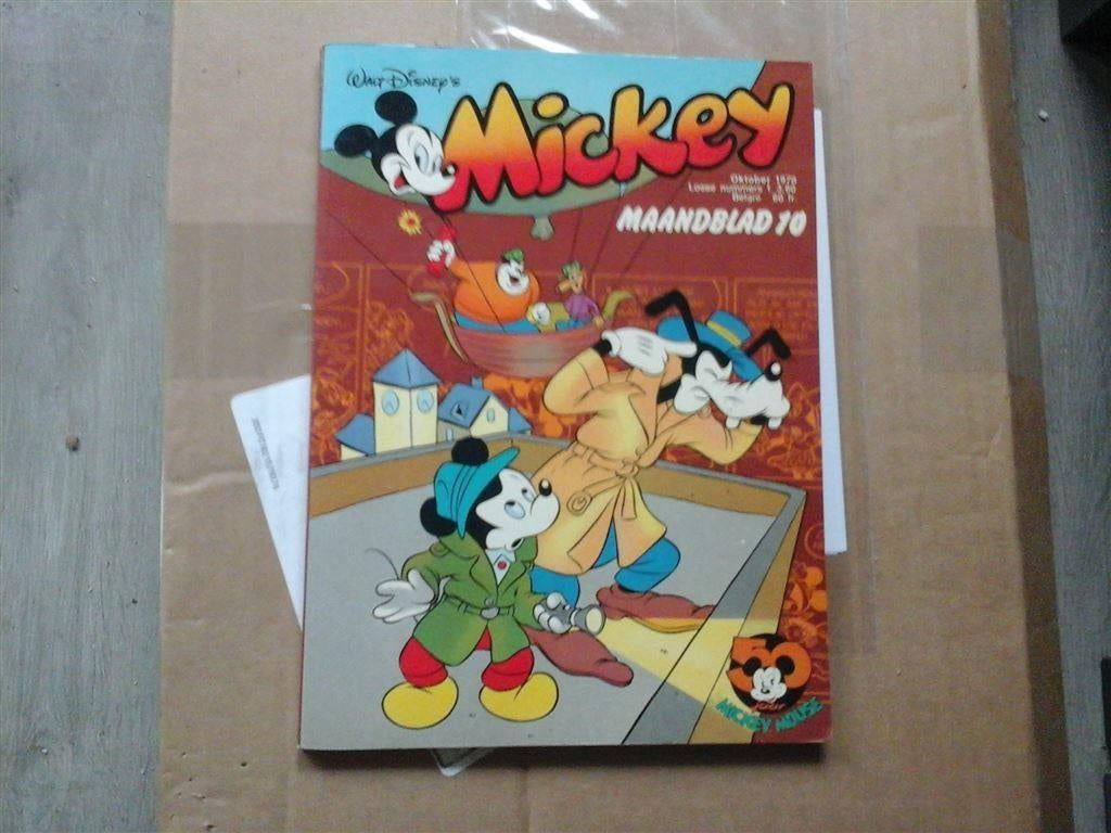 ns5-mickey mouse maandblad oktober 1978-goede staat, Eén stripboek, Ophalen of Verzenden, Zo goed als nieuw