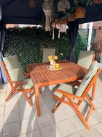 Ikea Äpplarö/Nämmarö tuinset met 6 stoelen en kussens, Tuin en Terras, Tuinsets en Loungesets, Ophalen, Gebruikt, Eettafel, 6 zitplaatsen