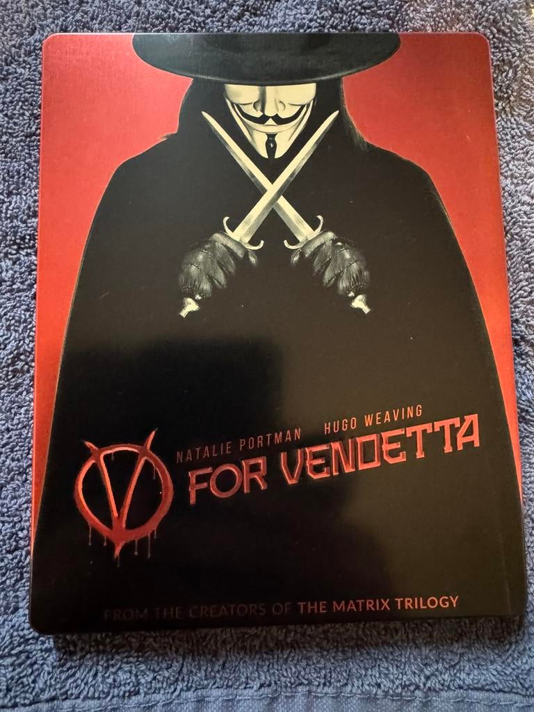 V for Vendetta bluray Steelbook NL ondertiteld, Cd's en Dvd's, Blu-ray, Ophalen of Verzenden, Zo goed als nieuw, Actie