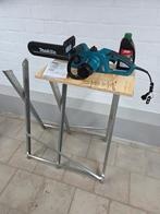 Makita kettingzaag, compleet met zaagbok!, Ophalen of Verzenden, Zo goed als nieuw