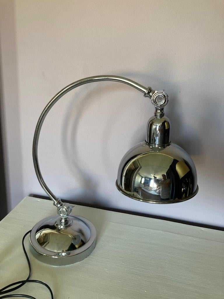 Vandeheg bureaulamp klassieke lamp, Ophalen of Verzenden, Metaal, Minder dan 50 cm