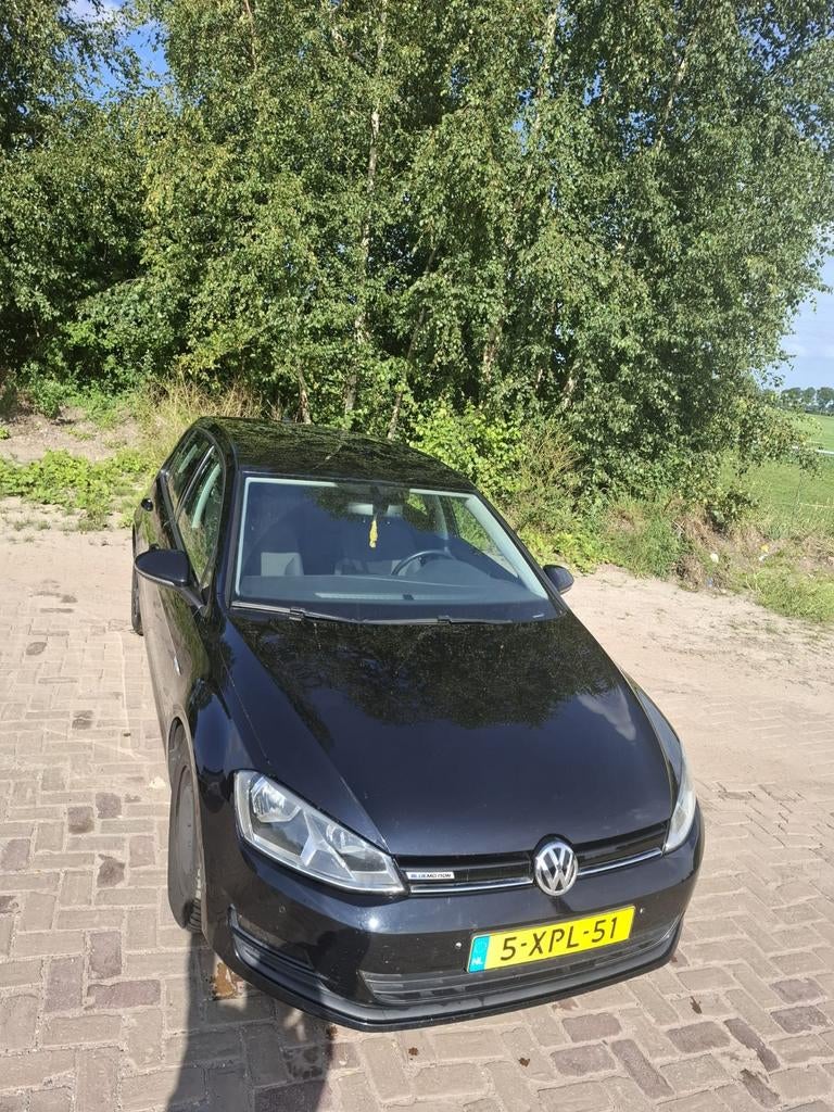 Volkswagen Golf 1.6 TDI 81KW 5D Blue Motion 2014 Zwart, Auto's, Voorwielaandrijving, Zwart, 4 cilinders, Zwart