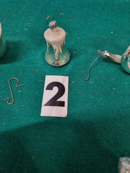 kerstboomhangers retro 7 stuks zilver glas , [a513], Diversen, Kerst, Ophalen of Verzenden, 'T Olde Gre-j, Info@toldegrej.nl, Endepoelstraat 20f Didam