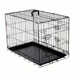 Adori Bench 2-Deurs Zwart - Hondenbench - 92x57x64 cm, Ophalen, Zo goed als nieuw