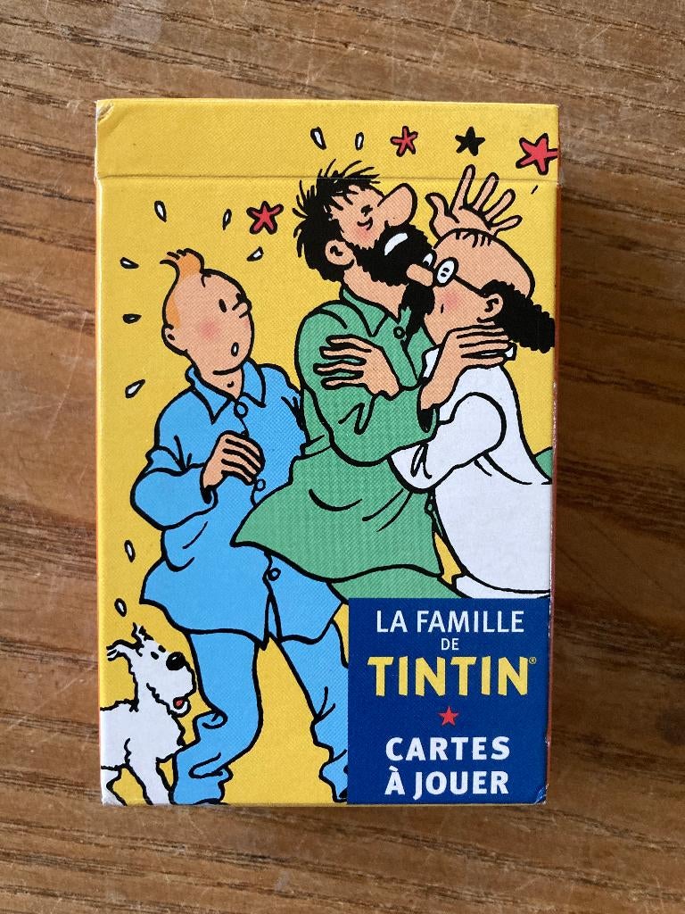Speelkaarten kaartspel Kuifje La Famille de Tintin (zgan), Ophalen of Verzenden, Zo goed als nieuw, Speelkaart(en)