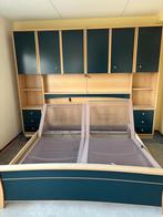 2 persoons ledikant met Auping verstelbare bodems en ombouw, Ophalen, Gebruikt, -, -