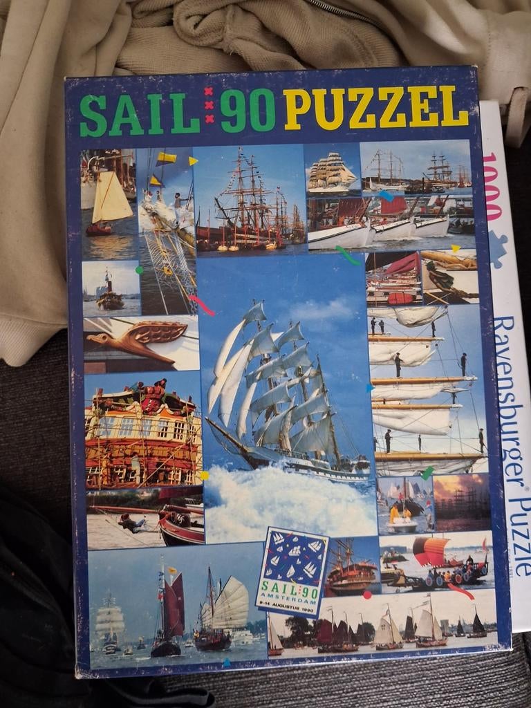 SAIL '90 Puzzel - Compleet, Ophalen, 500 t/m 1500 stukjes, Gebruikt, Legpuzzel