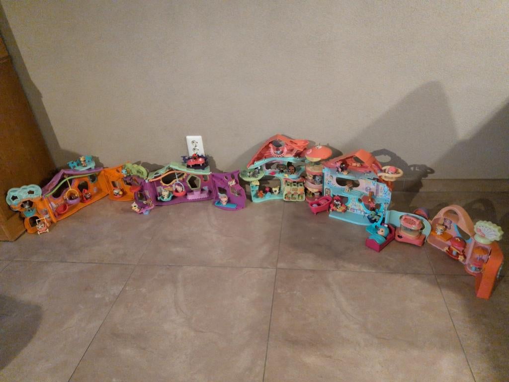 Grote Littlest Pet Shop Speelset met Dieren, Kinderen en Baby's, Speelgoed | Overig, Ophalen, Gebruikt, Meisje