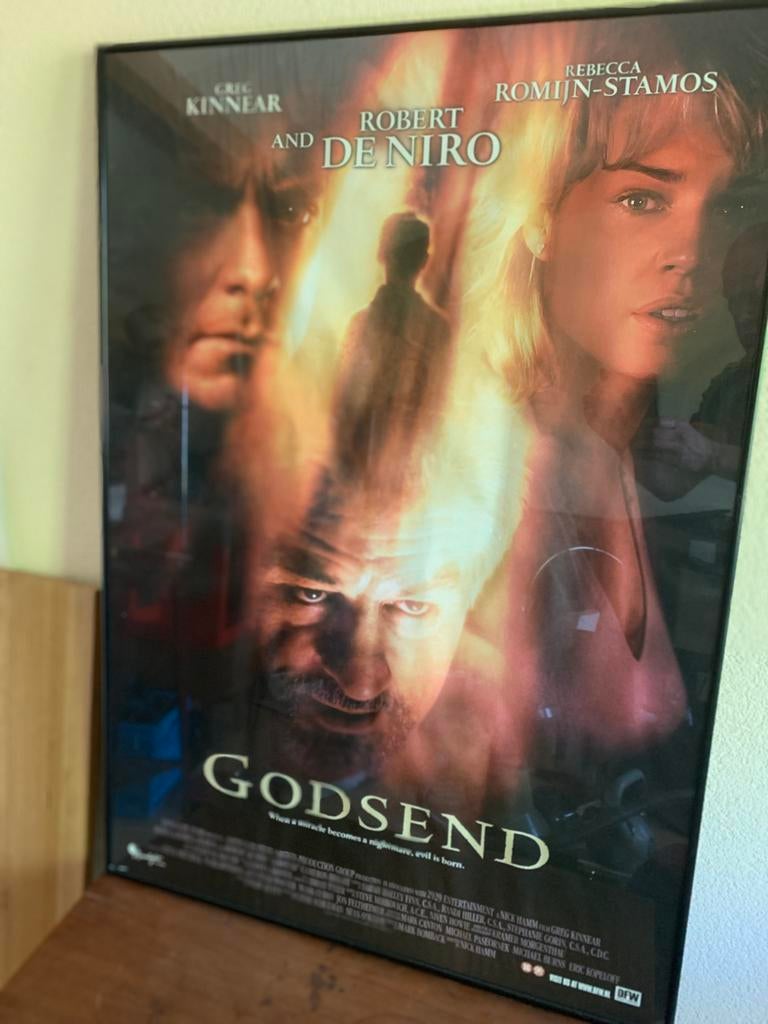 Ingelijste filmposter Godsend - Robert De Niro, Met lijst, Ophalen of Verzenden, A1 t/m A3, Film en Tv