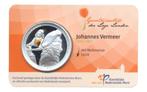 Nederland Johannes Vermeer-penning in kleur in coincard, Postzegels en Munten, Ophalen of Verzenden, Koningin Beatrix, Overige waardes