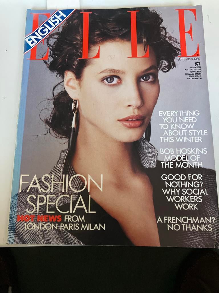 ELLE Magazine September 1986 - Fashion Special, Ophalen of Verzenden, Zo goed als nieuw, Glossy