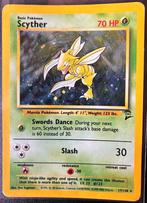 Scyther Base Set 2 Holo 17/130 WOTC, Ophalen of Verzenden, Gebruikt, Losse kaart