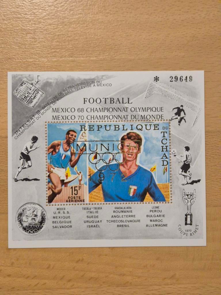 Tsjaad 1971 ruimtevaart (opdruk), Postzegels en Munten, Postzegels | Thematische zegels, Ophalen of Verzenden, Postfris, Sport