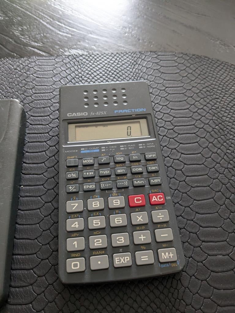Casio rekenmachine, Ophalen, Gebruikt