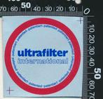 Sticker: Ultrafilter International, Ophalen of Verzenden, Zo goed als nieuw, Bedrijf of Vereniging