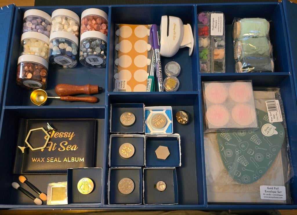 Uitgebreide Wax Seal Set - Jessy At Sea Collectie, Ophalen of Verzenden