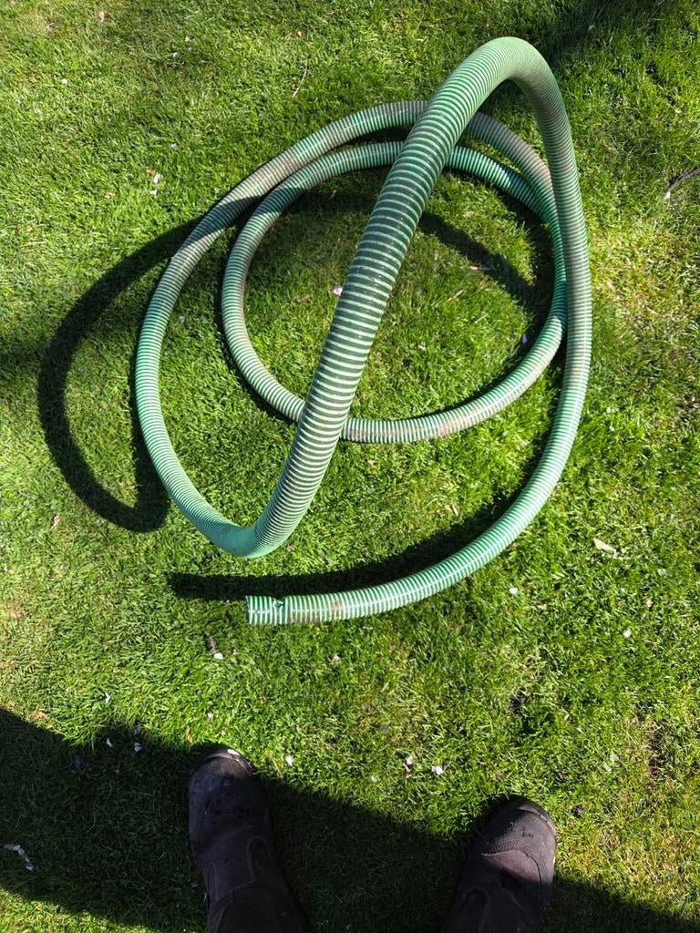 Groene aanzuigslang 32mm, circa 5 meter lang, Tuin en Terras, Tuinslangen, Ophalen