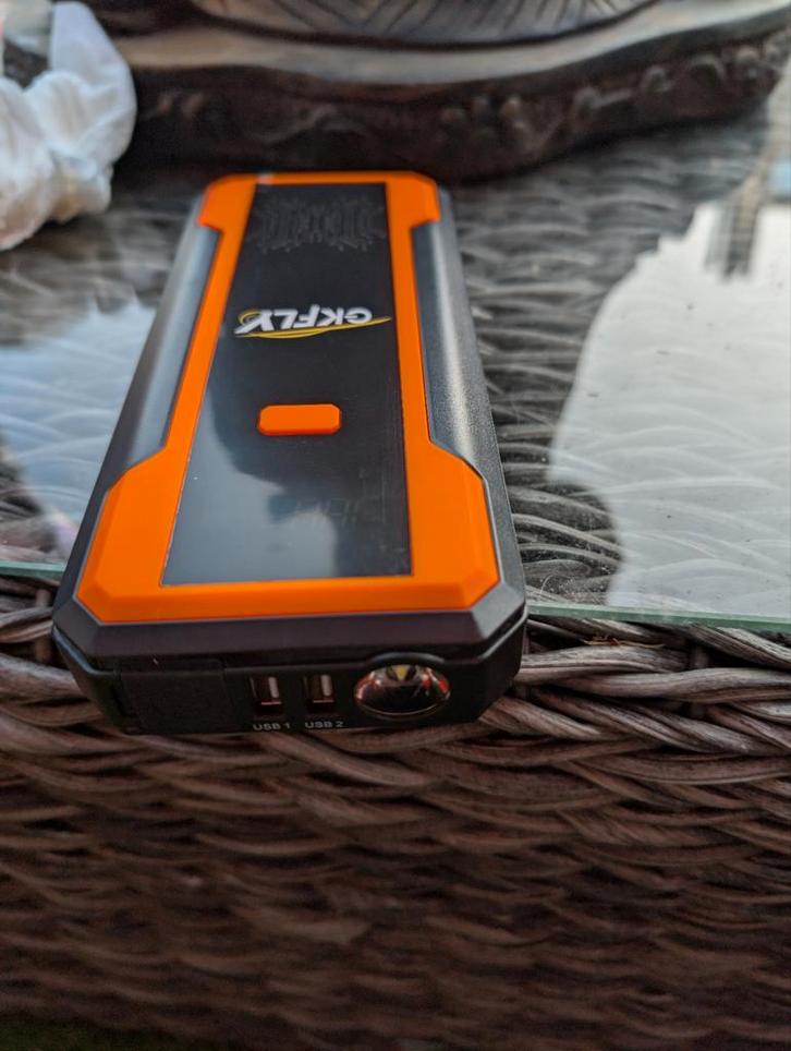 OKFLY Jumpstarter - Draagbare Startbooster met Powerbank, Auto diversen, Jumpstarters, Gebruikt, Ophalen of Verzenden