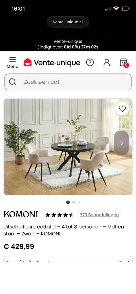Mooie uitschuifbare ronde eettafel - 1,5 jaar oud, Huis en Inrichting, Tafels | Eettafels, Ophalen, Zo goed als nieuw, Rond, 100 tot 150 cm