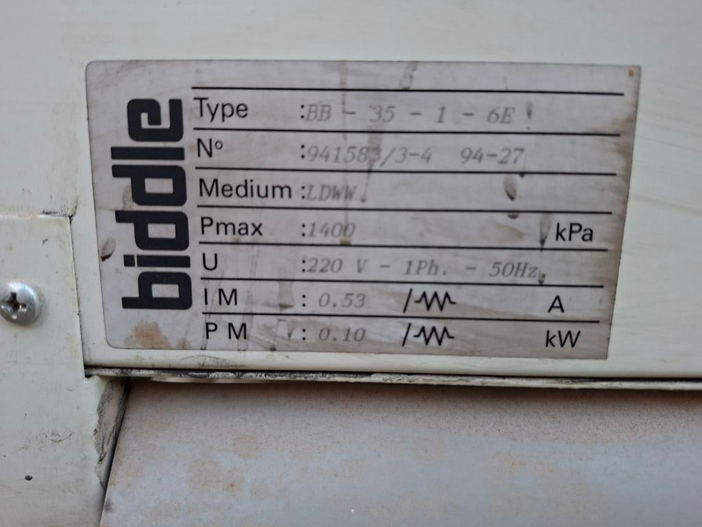 Biddle BB-35-1-6E Luchtverwarming (LDWW), Doe-het-zelf en Verbouw, Ophalen