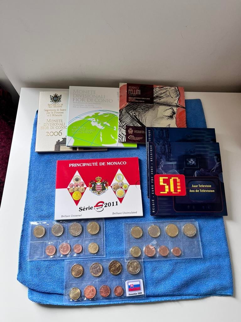 Diverse jaarsets euromunten, Ophalen of Verzenden, San Marino, Overige waardes