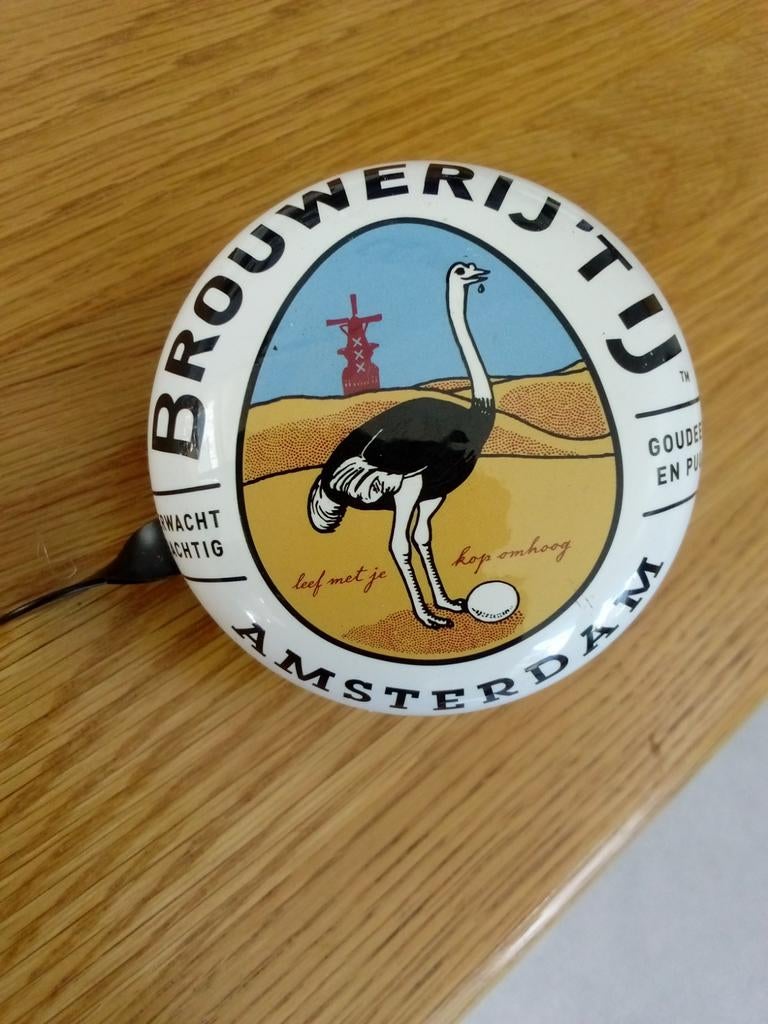 Bieren Brouwerij het 't ij Amsterdam fietsbel, Ophalen of Verzenden