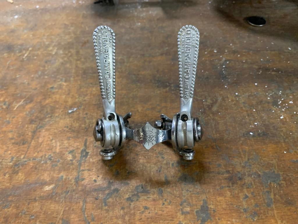 Campagnolo buisverstellers met buisklem, Fietsen en Brommers, Ophalen of Verzenden, Gebruikt, Oldtimerfiets